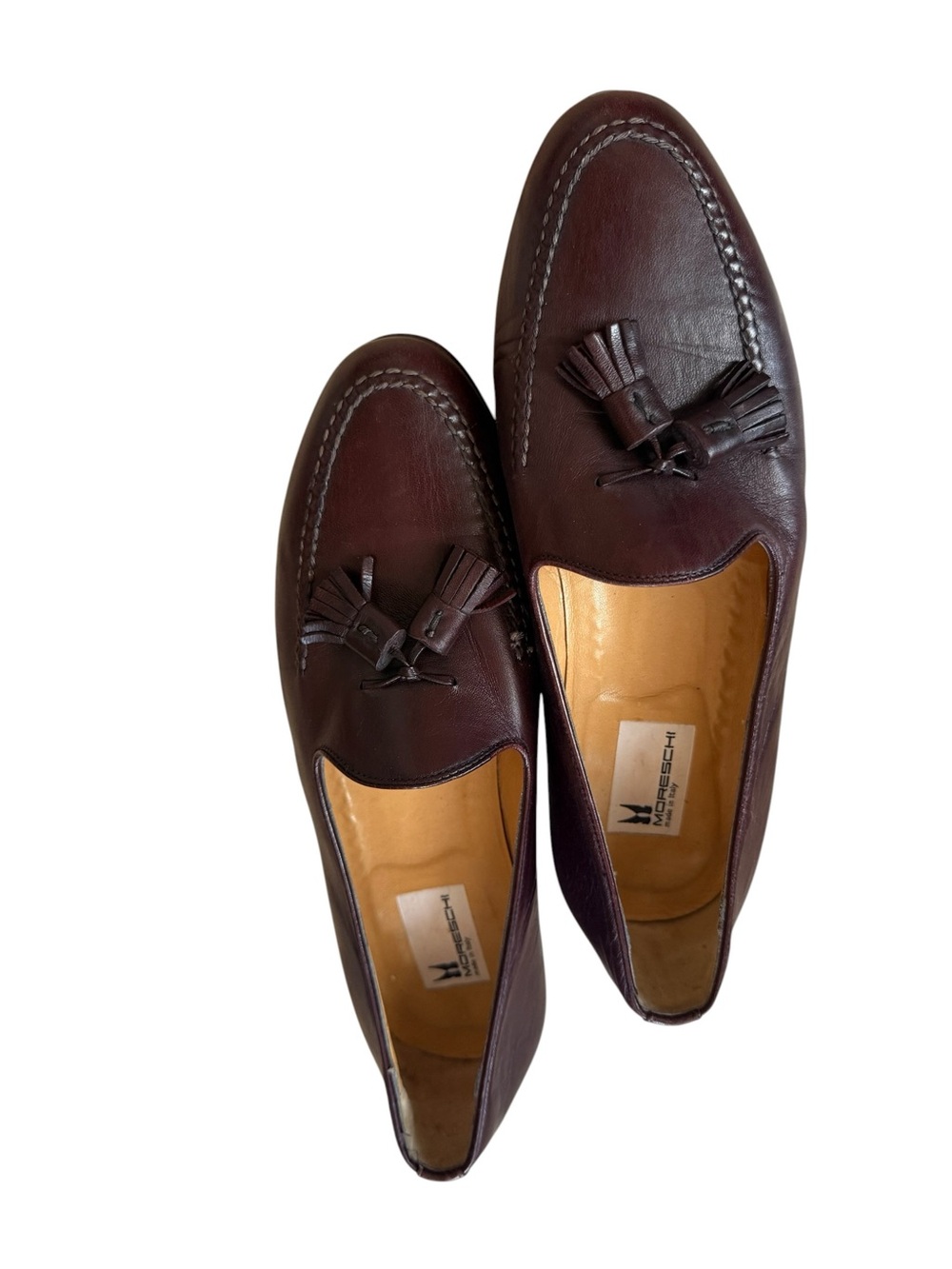 Women’s Moreschi Burnt Umber Leather Tassel Loafers